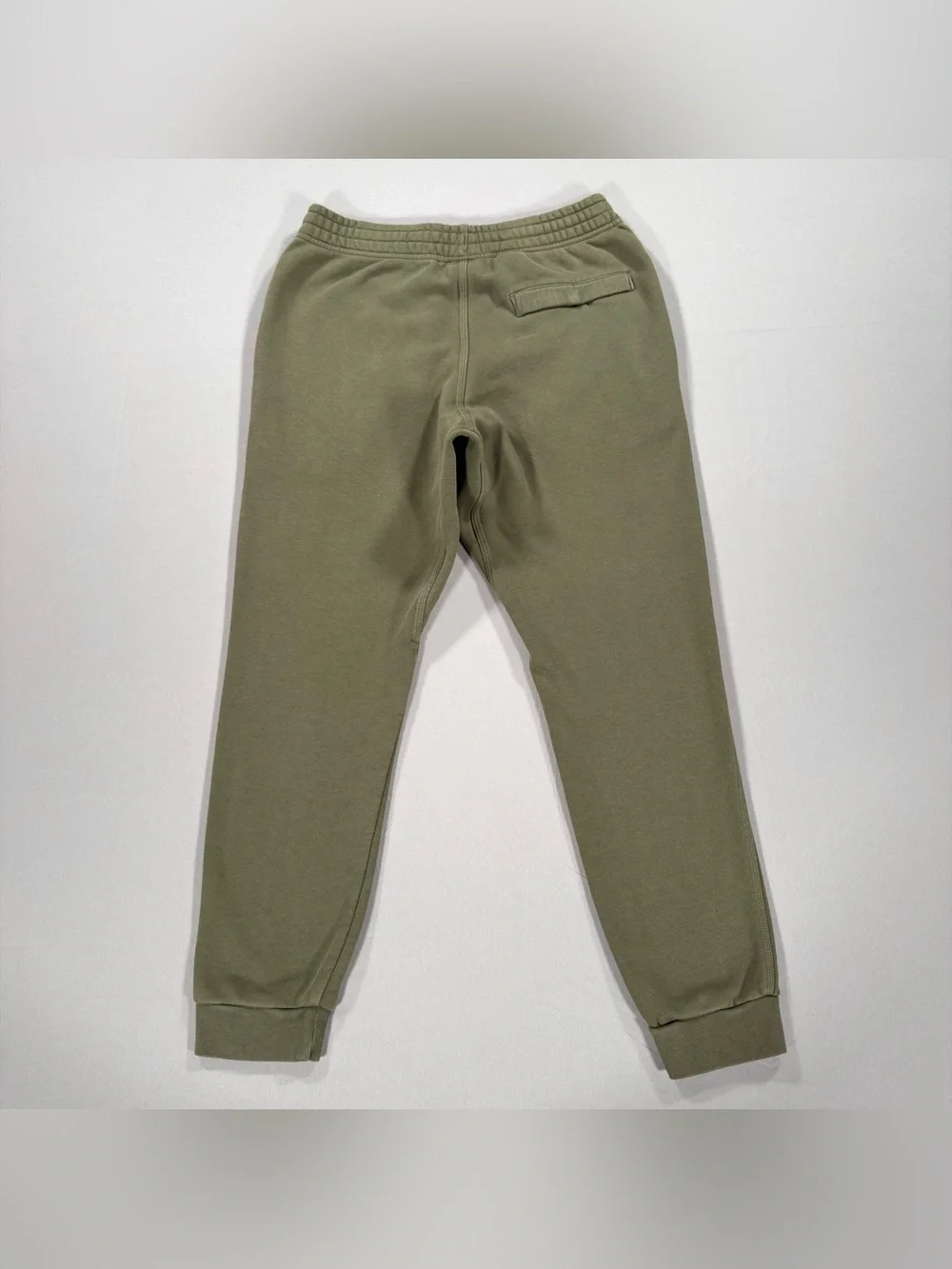 Nike Mens Club Fleece Jogger Sweatpants Olive Green Size M Cuffed 826431-380